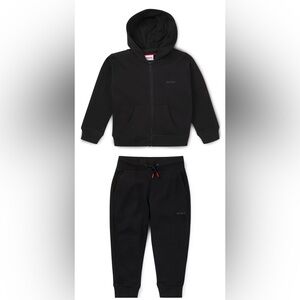 100% Authentic Hugo Black Hoodie and Joggers Set Kids - 2 Piece NWT
